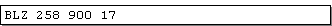 Abb. 7.8.1: DIN 5008 - Bankleitzahl (BLZ)