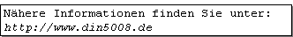 Abb. 10.5: DIN 5008 - Kursivschrift